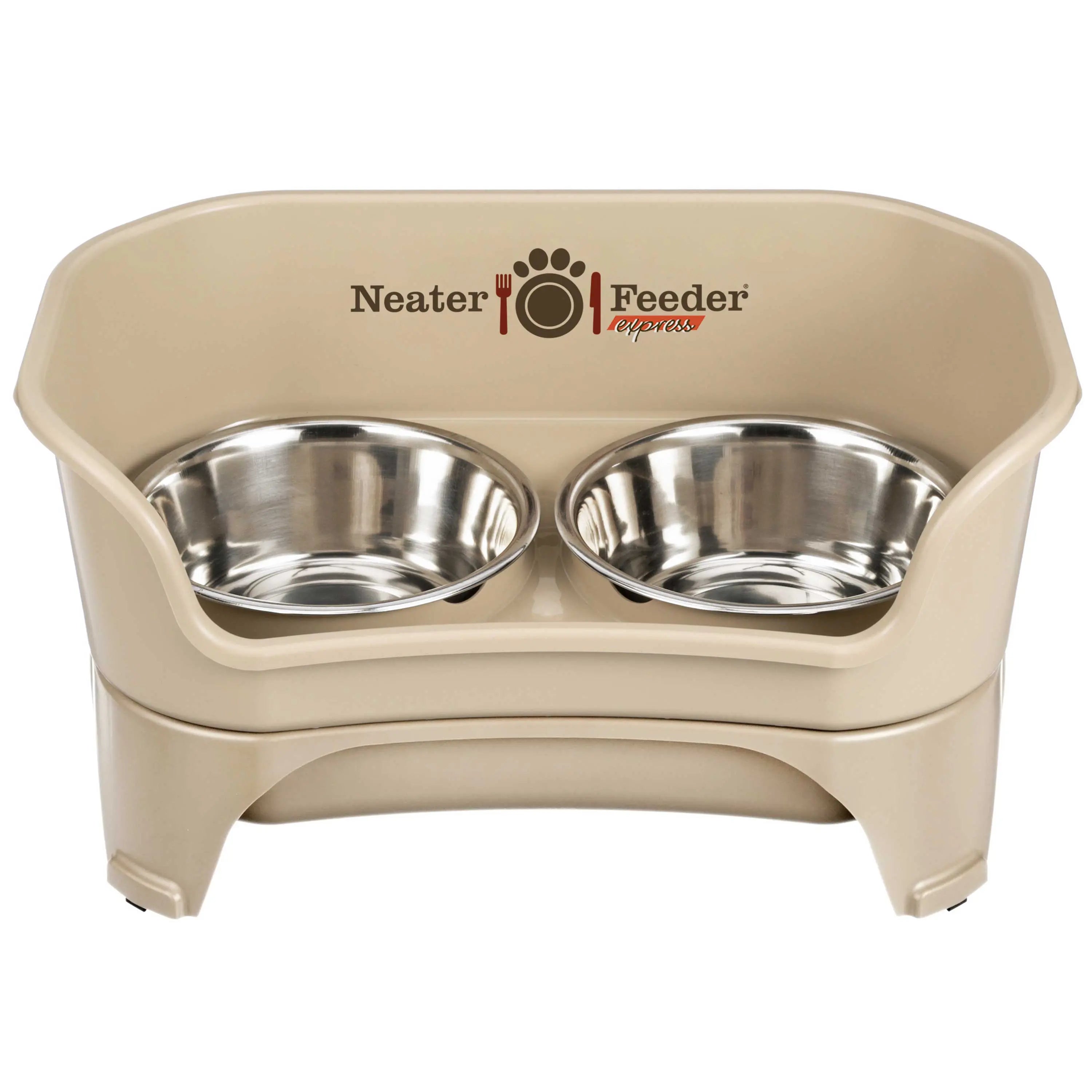 Neater Feeder Express for Cats - MESS PROOF PET BOWLS with Raised Walls & Elevated Design for Improved Digestion - Easy to Clean & Top-Rack Dishwasher Safe - Made in the USA