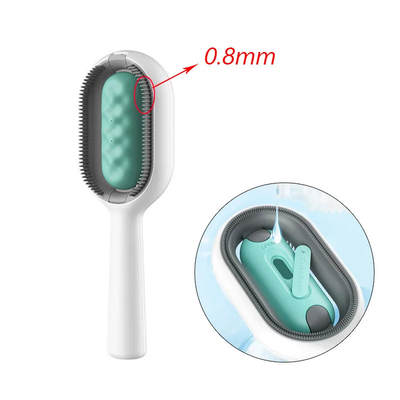 Double Sided Hair Removal Brushes for Cat Dog Pet Grooming Comb with Wipes Kitten Brush
