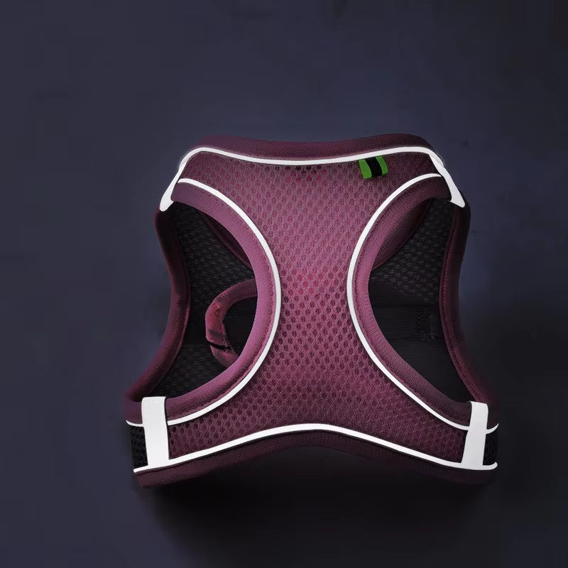 Cat Or Dog Harness Vest Chest Rope Set Reflective Breathable Adjustable Pet Harness for Small Medium Dogs and Cats Outdoor Walking
