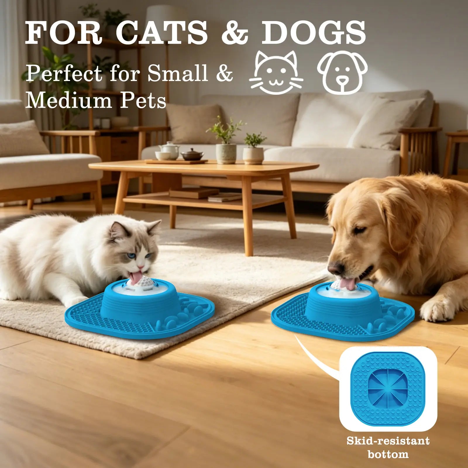 Pawlove Anti-Slip Dog Slow Feeder Bowl with Ball-In Design, 3/4 Cup Capacity, Dishwasher Safe for Liquid Treats, Reduces Mess and Spills, Ideal for Anxiety Relief and Post-Operative Use