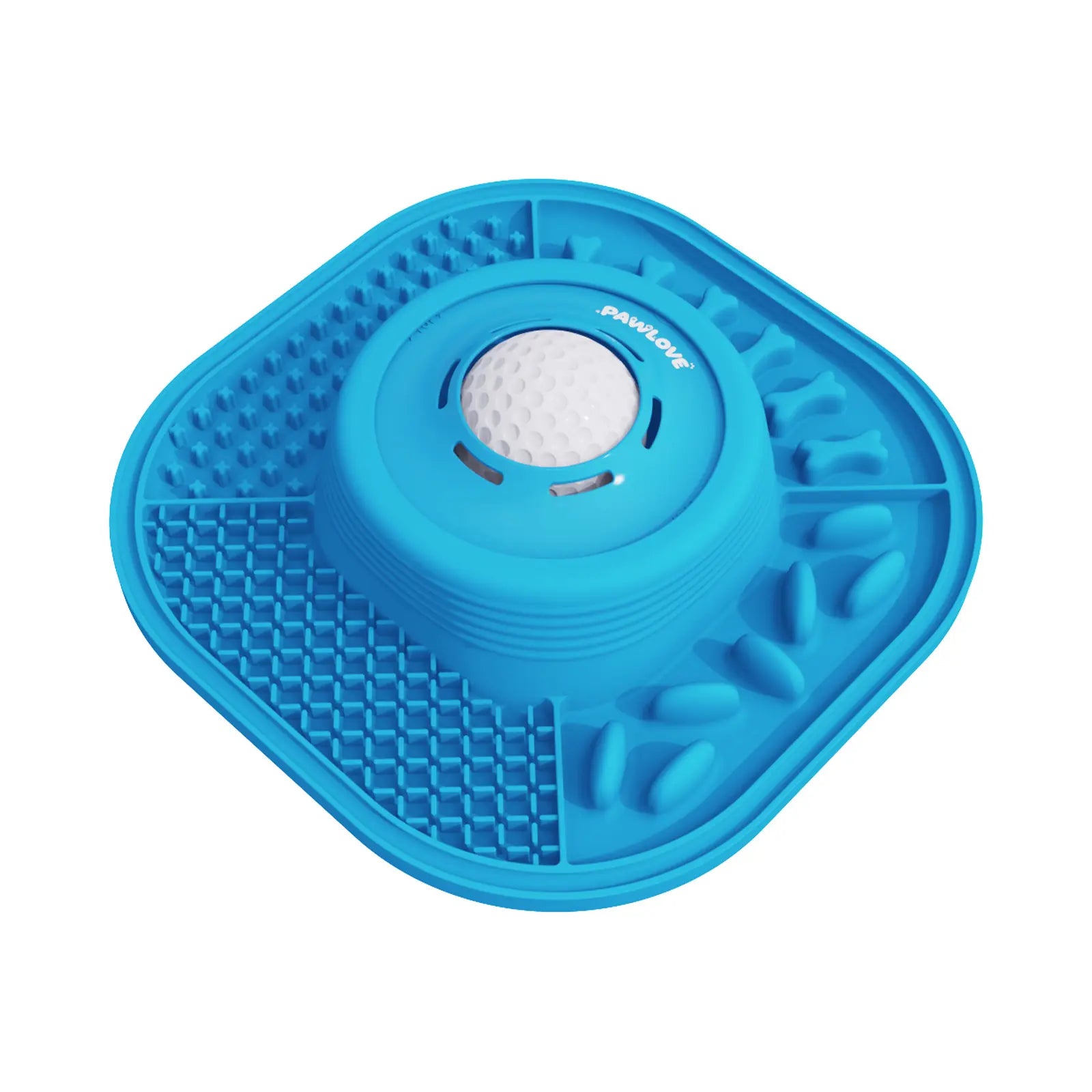 Pawlove Anti-Slip Dog Slow Feeder Bowl with Ball-In Design, 3/4 Cup Capacity, Dishwasher Safe for Liquid Treats, Reduces Mess and Spills, Ideal for Anxiety Relief and Post-Operative Use