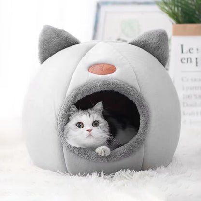 New Deep Sleep Comfort in Winter Cat Bed Iittle Mat Basket Small Dog House Products Pets Tent Cozy Cave Nest Indoor