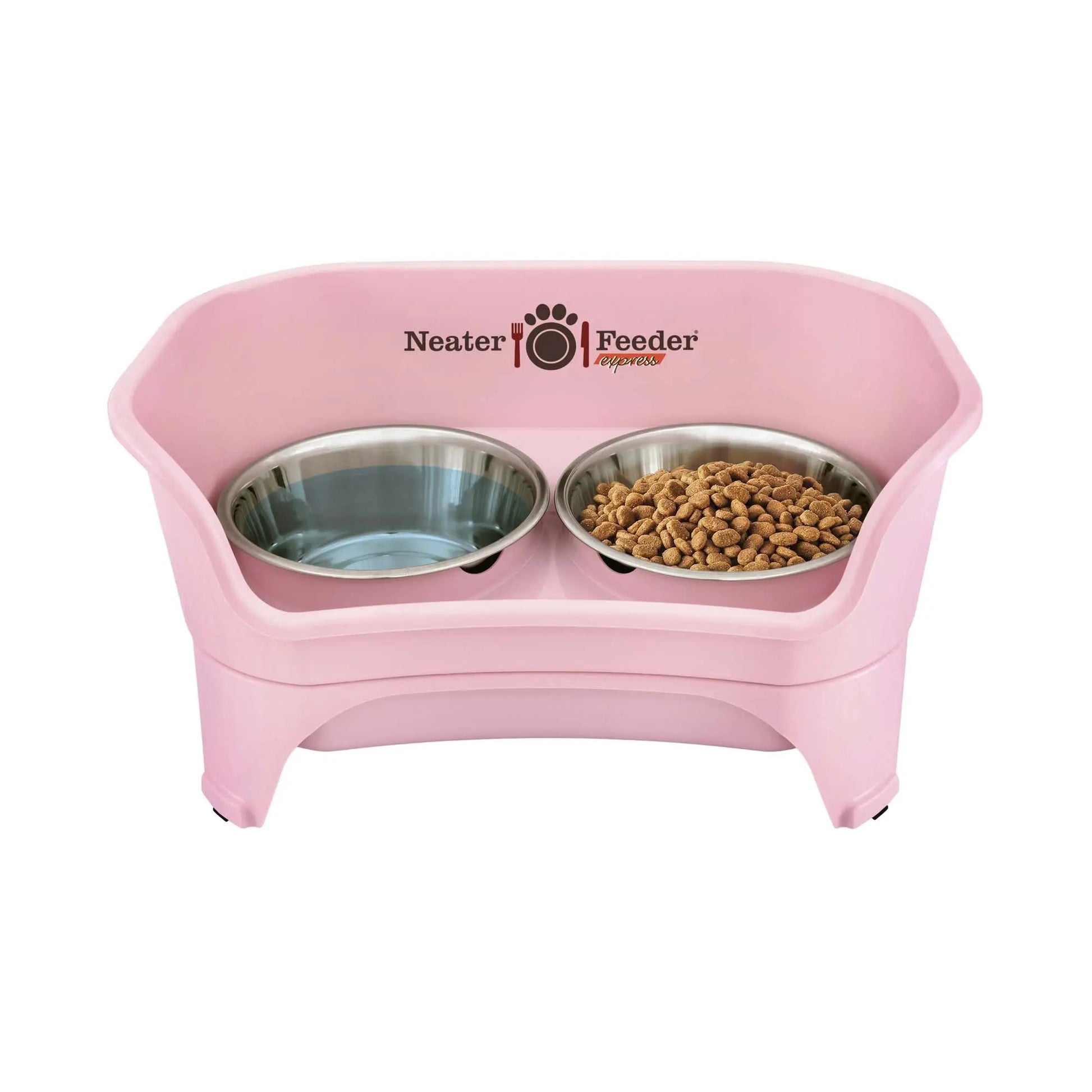 Neater Feeder Express for Cats - MESS PROOF PET BOWLS with Raised Walls & Elevated Design for Improved Digestion - Easy to Clean & Top-Rack Dishwasher Safe - Made in the USA