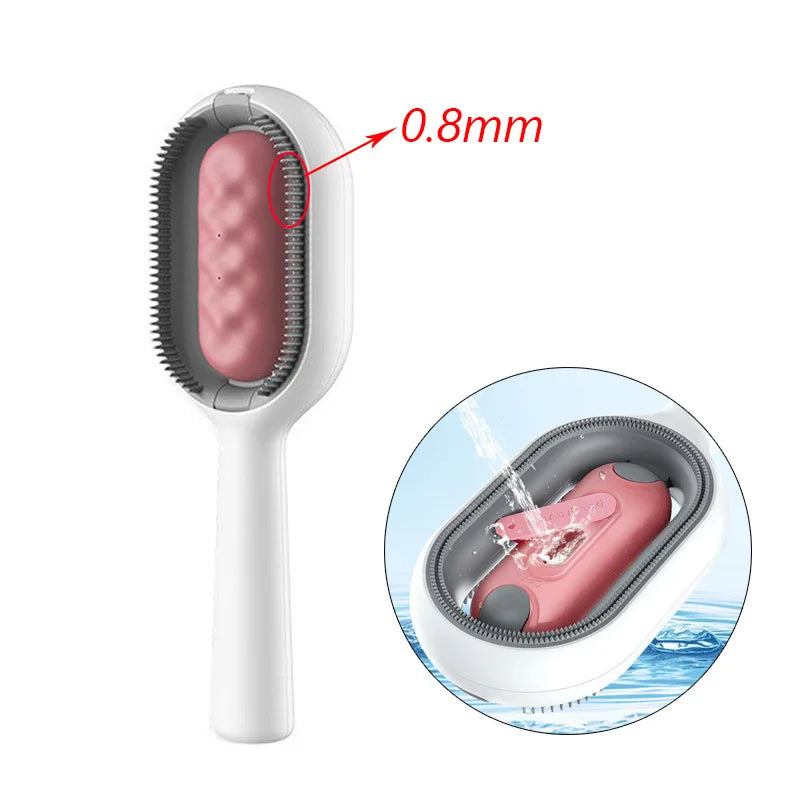 Double Sided Hair Removal Brushes for Cat Dog Pet Grooming Comb with Wipes Kitten Brush