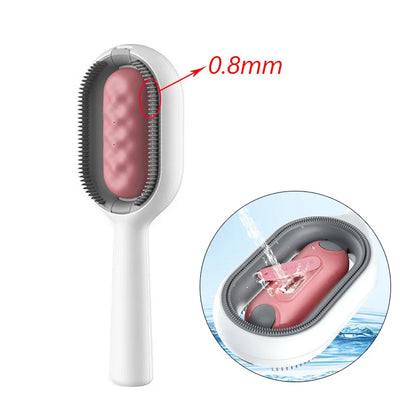 Double Sided Hair Removal Brushes for Cat Dog Pet Grooming Comb with Wipes Kitten Brush
