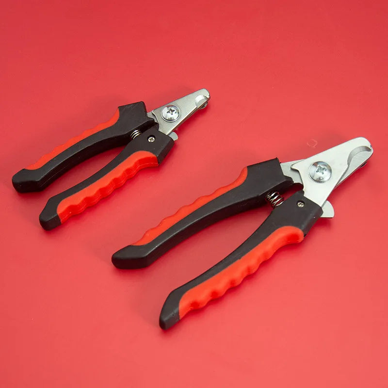 Professional Stainless Steel Pet Nail Clippers for Large Dogs and Cats - Multifunctional Grooming Scissors