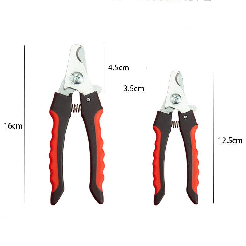 Professional Stainless Steel Pet Nail Clippers for Large Dogs and Cats - Multifunctional Grooming Scissors