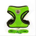 Adjustable Polyester Mesh Harness with Leash for Small Dogs and Cats - Breathable and Reflective Design