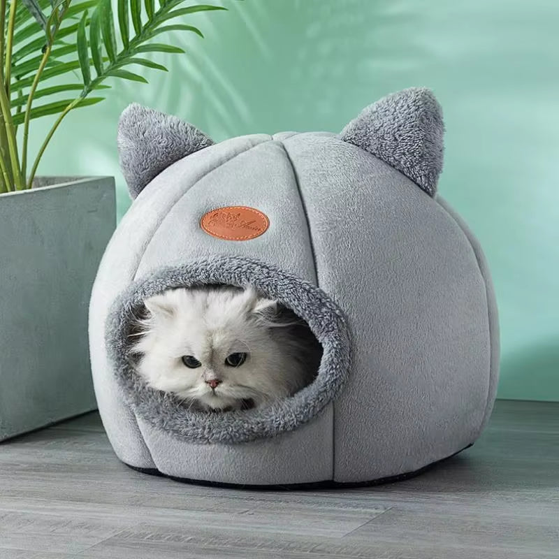 New Deep Sleep Comfort in Winter Cat Bed Iittle Mat Basket Small Dog House Products Pets Tent Cozy Cave Nest Indoor