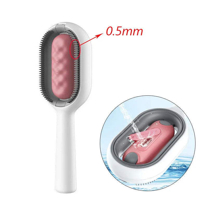 Double Sided Hair Removal Brushes for Cat Dog Pet Grooming Comb with Wipes Kitten Brush