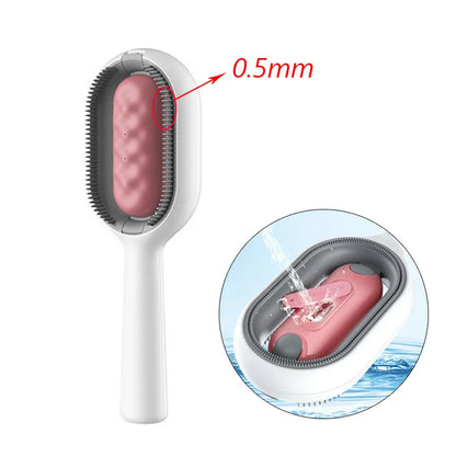Double Sided Hair Removal Brushes for Cat Dog Pet Grooming Comb with Wipes Kitten Brush