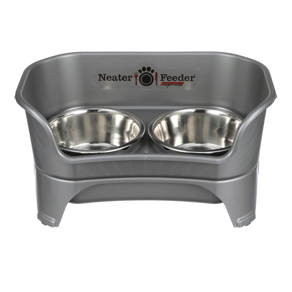 Neater Feeder Express for Cats - MESS PROOF PET BOWLS with Raised Walls & Elevated Design for Improved Digestion - Easy to Clean & Top-Rack Dishwasher Safe - Made in the USA