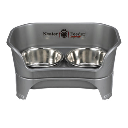 Neater Feeder Express for Cats - MESS PROOF PET BOWLS with Raised Walls & Elevated Design for Improved Digestion - Easy to Clean & Top-Rack Dishwasher Safe - Made in the USA