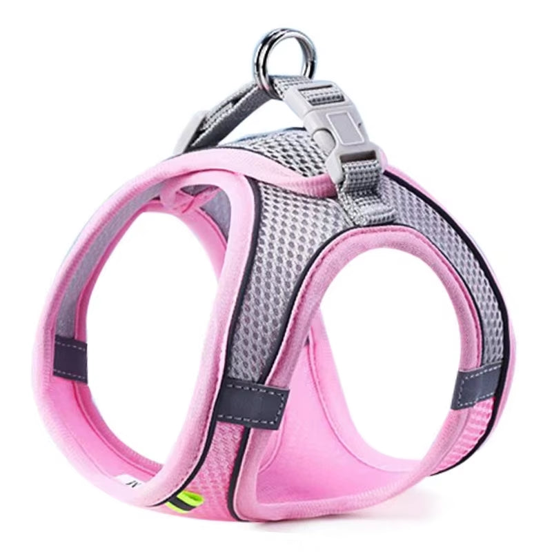 Cat Or Dog Harness Vest Chest Rope Set Reflective Breathable Adjustable Pet Harness for Small Medium Dogs and Cats Outdoor Walking