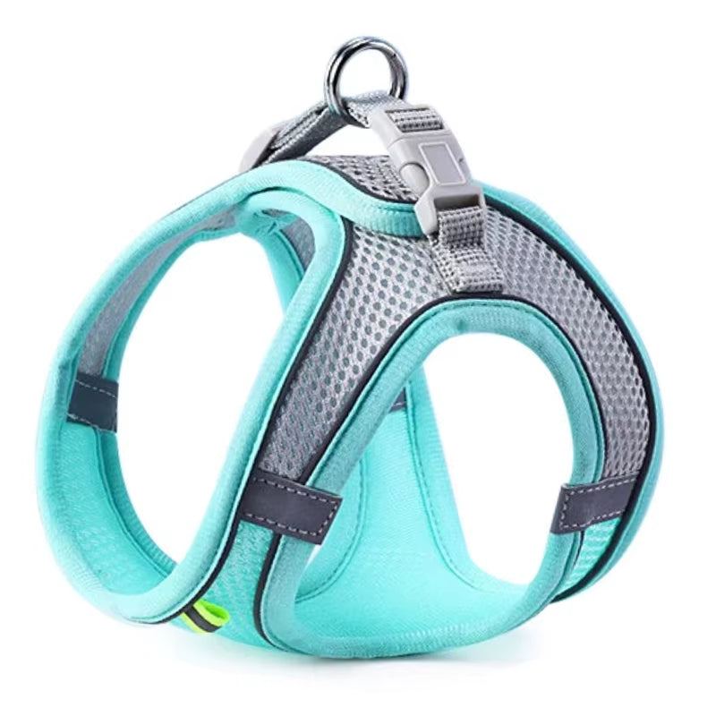 Cat Or Dog Harness Vest Chest Rope Set Reflective Breathable Adjustable Pet Harness for Small Medium Dogs and Cats Outdoor Walking