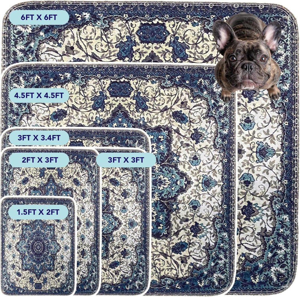 Washable Pee Pads for Dogs and Cats - Super Absorbent Reusable Puppy Training Pads - 100% Waterproof, Leak-Proof & Non-Slip Whelping Pads for Pet Housebreaking