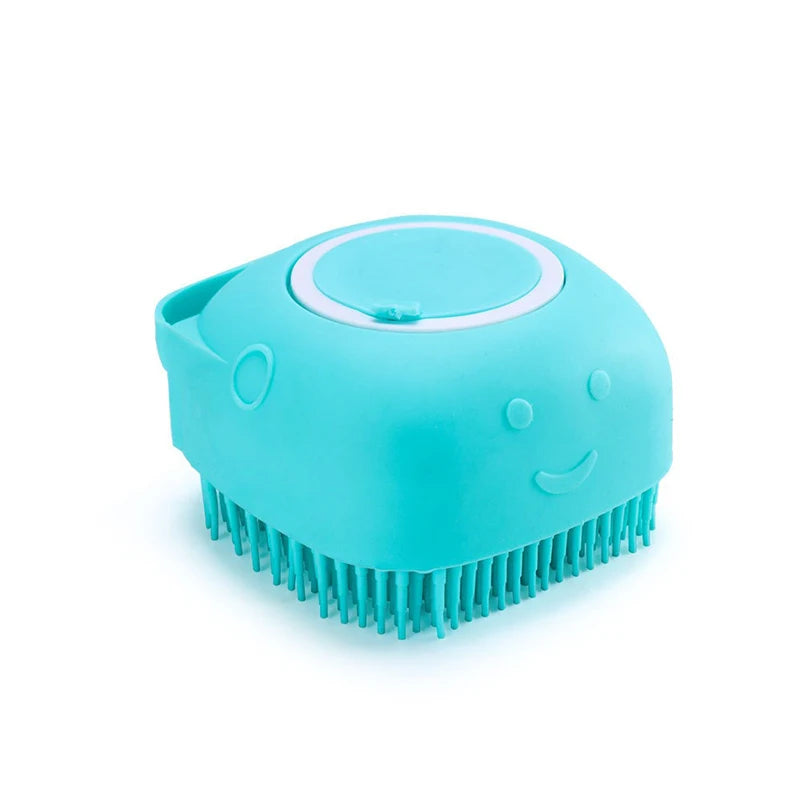 Multifunctional Silicone Bath Massage Brush for Dogs and Cats - Safe and Soft Pet Grooming Accessory
